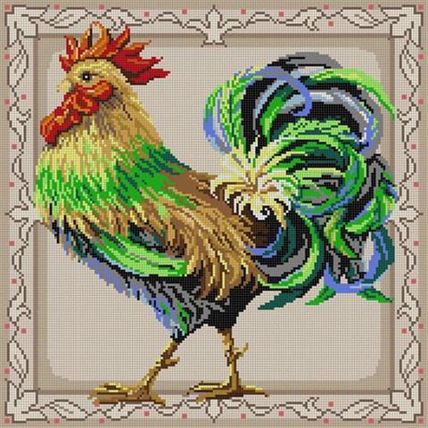 click here to view larger image of Rooster (hand painted canvases)