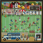 click here to view larger image of Football Village - 18ct (hand painted canvases)