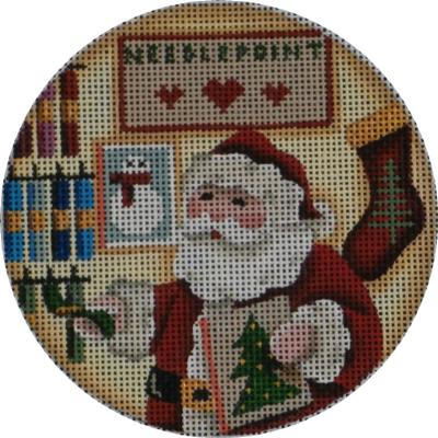 click here to view larger image of Shopping for Mrs Claus Ornament (hand painted canvases)