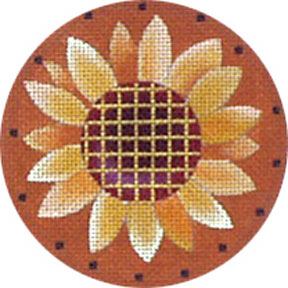 click here to view larger image of Sunflower Ornament (hand painted canvases)