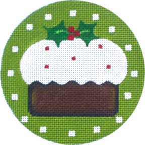 click here to view larger image of Christmas Pudding Ornament (hand painted canvases)