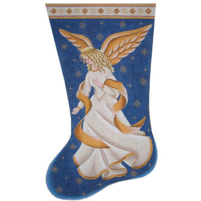 click here to view larger image of Nativity Angel Stocking - 18M (hand painted canvases)