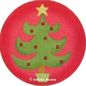 click here to view larger image of Wacky Christmas Tree Ornament (hand painted canvases)