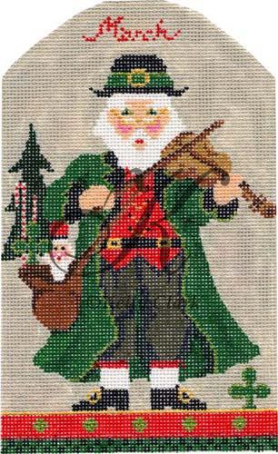 click here to view larger image of March St. Paddy's Santa Stitch Guide (books)