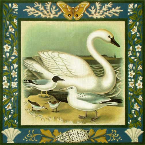 click here to view larger image of Swan (hand painted canvases)