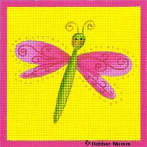 click here to view larger image of Green Dragonfly (hand painted canvases)