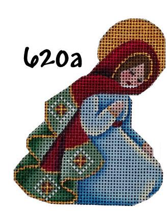 click here to view larger image of Basket Nativity - Mary (hand painted canvases)