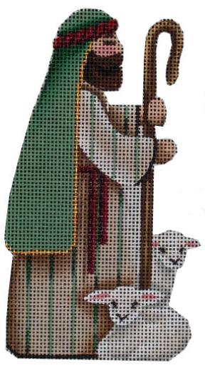 click here to view larger image of Basket Nativity - Shepherd (hand painted canvases)