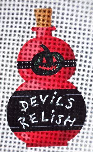 click here to view larger image of Devils Relish Poison Bottle (hand painted canvases)