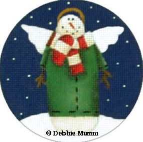 click here to view larger image of Angel Snowman (hand painted canvases)