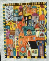 click here to view larger image of City Homes (hand painted canvases)