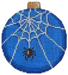 click here to view larger image of Spider Web Ball Ornament (hand painted canvases)