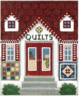 click here to view larger image of Quilt Shop - Thimble Town (hand painted canvases)