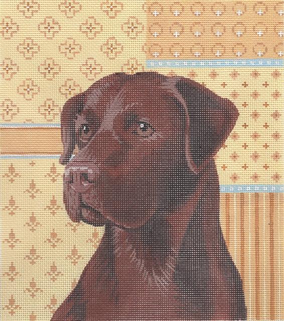 click here to view larger image of Chocolate Lab - 13M (hand painted canvases)