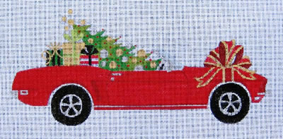 click here to view larger image of 1969 Christmas Mustang (Red) (hand painted canvases)