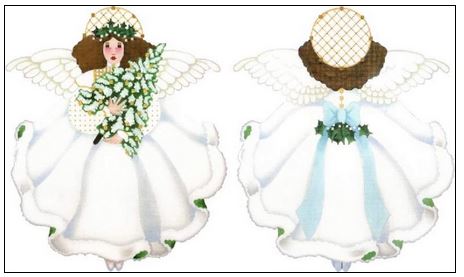 click here to view larger image of White Winter Angel (hand painted canvases)