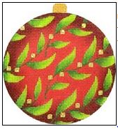 click here to view larger image of Blowing Vine Ornament (hand painted canvases)