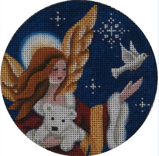 click here to view larger image of Arctic Angel Ornament (hand painted canvases)