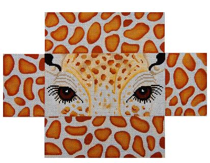 click here to view larger image of Playful Giraffe Eyes and Skin Brick Cover (hand painted canvases)