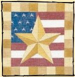 click here to view larger image of Gold Star Flag (hand painted canvases)