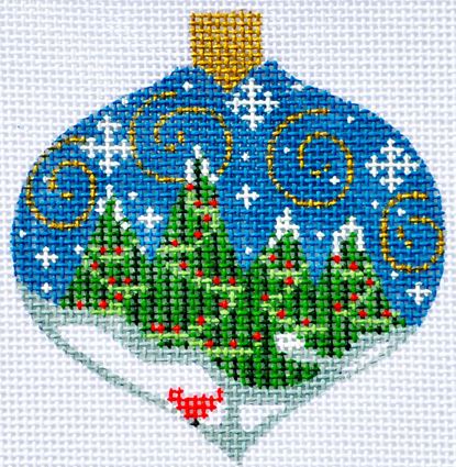 click here to view larger image of Christmas Tree Ornament (hand painted canvases)
