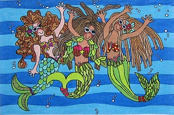 click here to view larger image of Being With the Girls - Divas of the Deep (hand painted canvases)