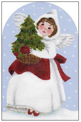 click here to view larger image of Angel with Tree (hand painted canvases)