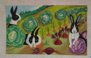 click here to view larger image of Bunnies (hand painted canvases)
