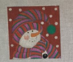 click here to view larger image of Bundled Snowman 2 (hand painted canvases)