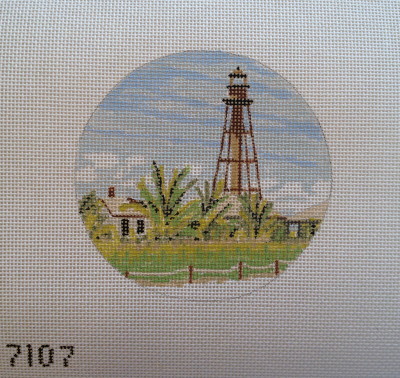 click here to view larger image of Sanibel Island Light Ornament (hand painted canvases)