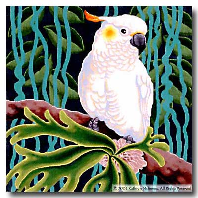 click here to view larger image of Sulphur Crested Cockatoo (hand painted canvases)