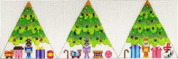 click here to view larger image of Triangular Christmas Tree (hand painted canvases)