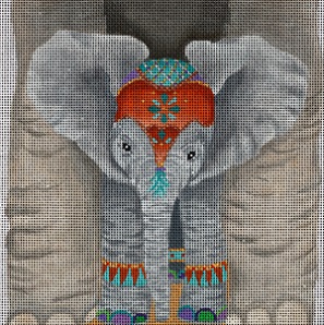 click here to view larger image of Baby Elephants View (hand painted canvases)