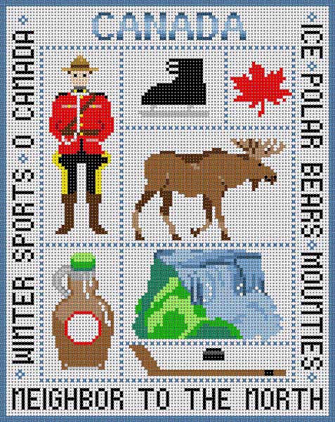 click here to view larger image of Canada (hand painted canvases)