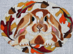 click here to view larger image of Fall Bunny (hand painted canvases)