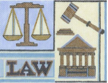 click here to view larger image of Law (hand painted canvases)