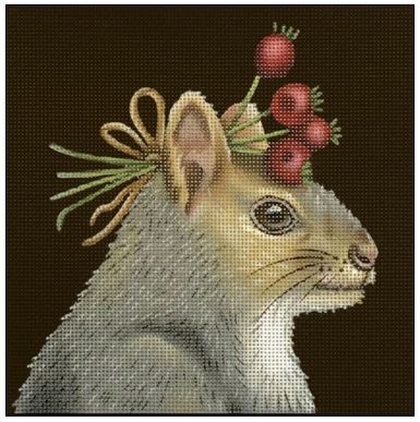 click here to view larger image of Hawthorne Squirrel (hand painted canvases)