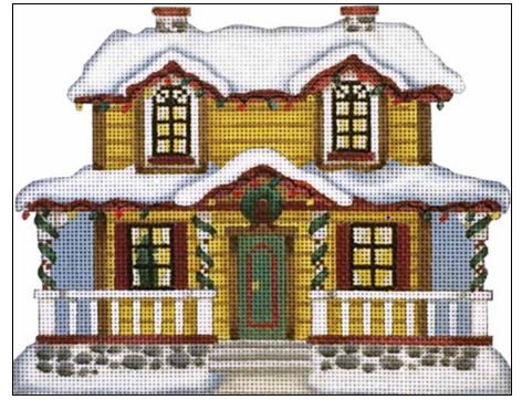 click here to view larger image of Santas House (hand painted canvases)