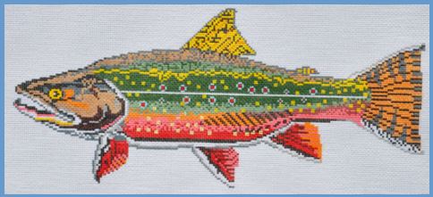 click here to view larger image of Trout (hand painted canvases)