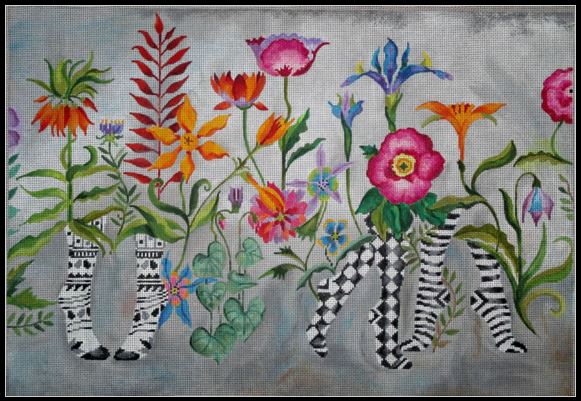 click here to view larger image of Dance Among The Flowers (hand painted canvases)