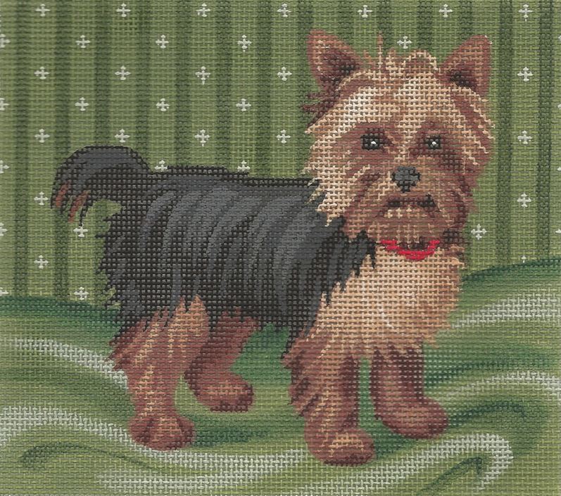 click here to view larger image of Yorkie (hand painted canvases)