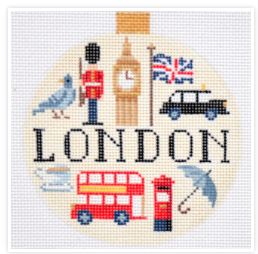 click here to view larger image of Travel Round - London (hand painted canvases)