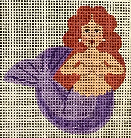 click here to view larger image of Purple Mini Mermaid (hand painted canvases)
