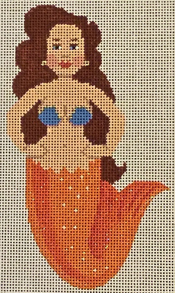 click here to view larger image of Orange and Blue Mini Mermaid (hand painted canvases)