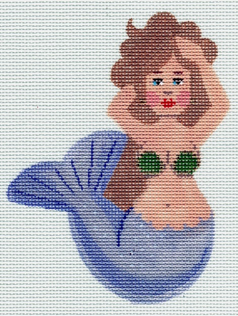 click here to view larger image of Purple and Green Mini Mermaid (hand painted canvases)