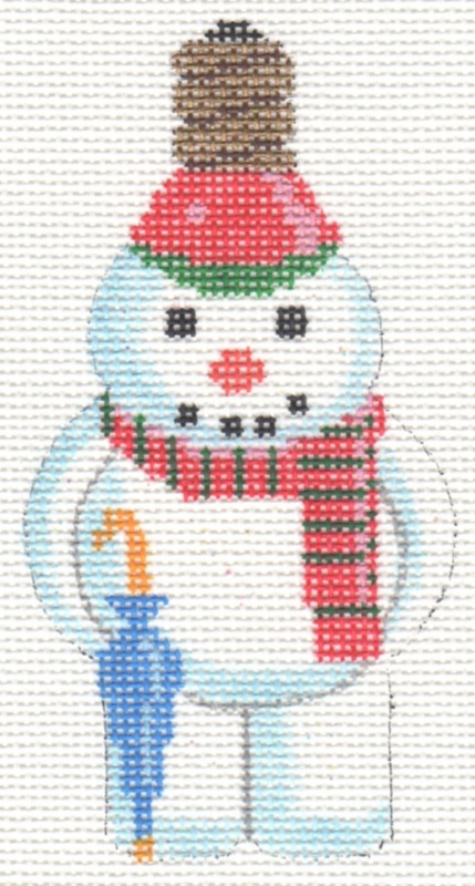 click here to view larger image of Snowman w/Light bulb (hand painted canvases)