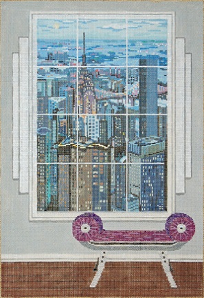 click here to view larger image of Manhattan Window   (hand painted canvases)
