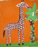 click here to view larger image of Monkeys and Giraffes (hand painted canvases)