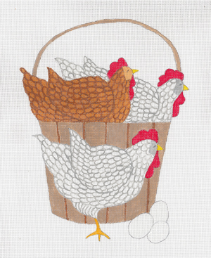 click here to view larger image of Bucket of Chicken (hand painted canvases)