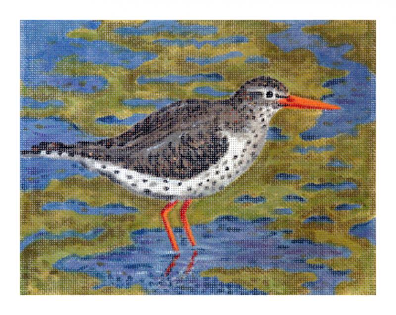 click here to view larger image of Spotted Sandpiper (hand painted canvases)